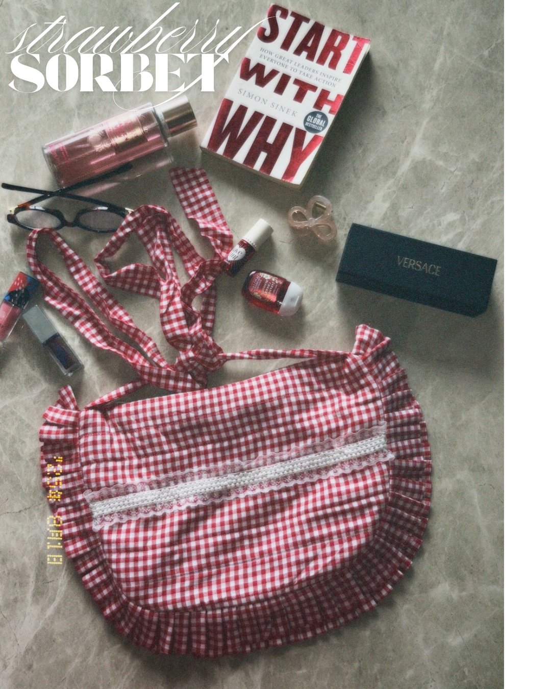 Strawberry Sorbet set (with bag)