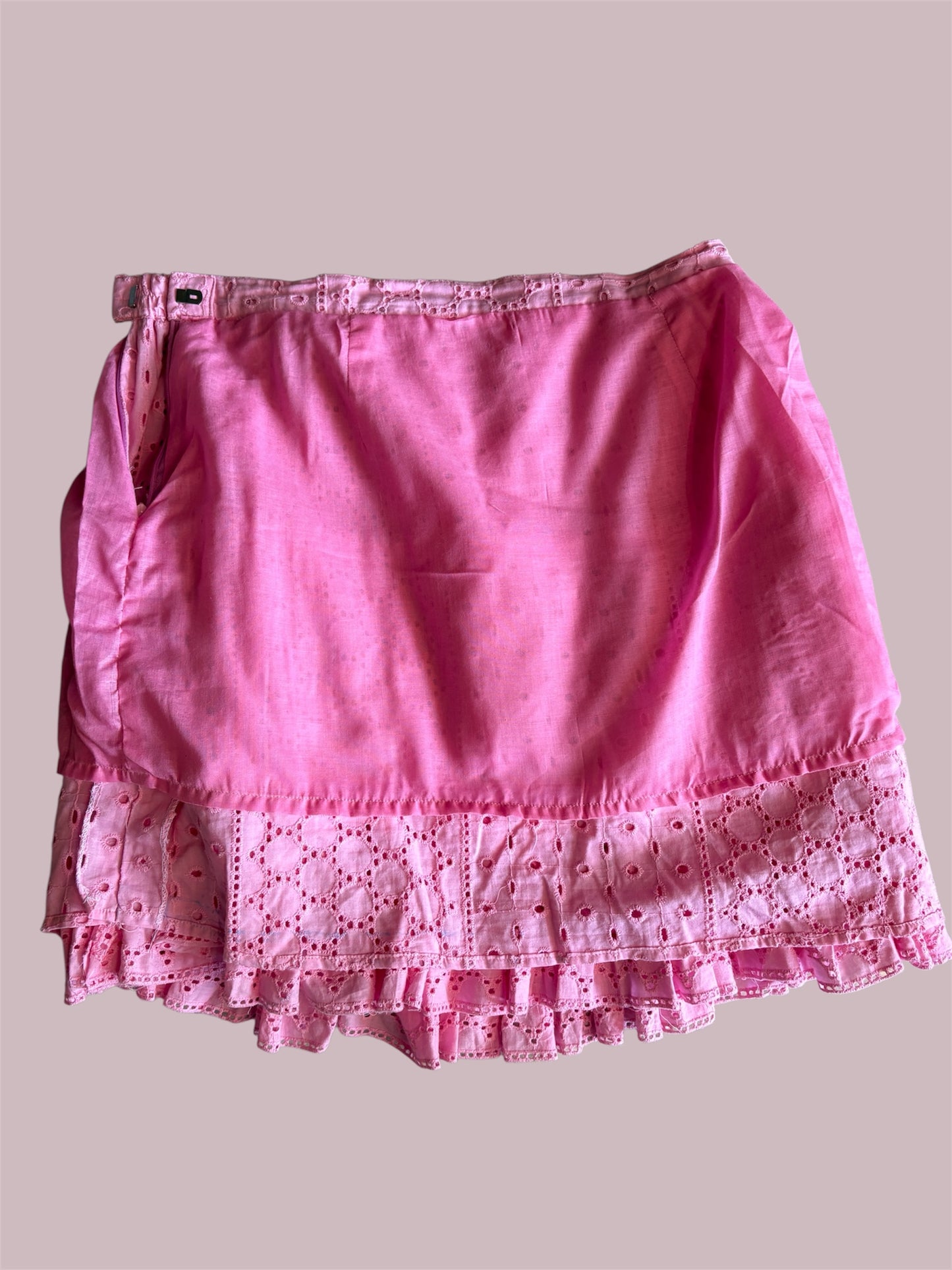 Baby Pink Schiffli skirt